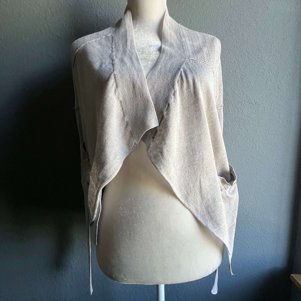 VINTAGE! All Saints Spitalfields Lightweight Pointelle Wrap Sweater